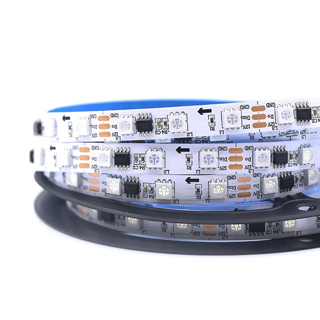 Indoor and outdoor ws2811 magic light strip low voltage 24v full color light strip water led programming soft light strip
