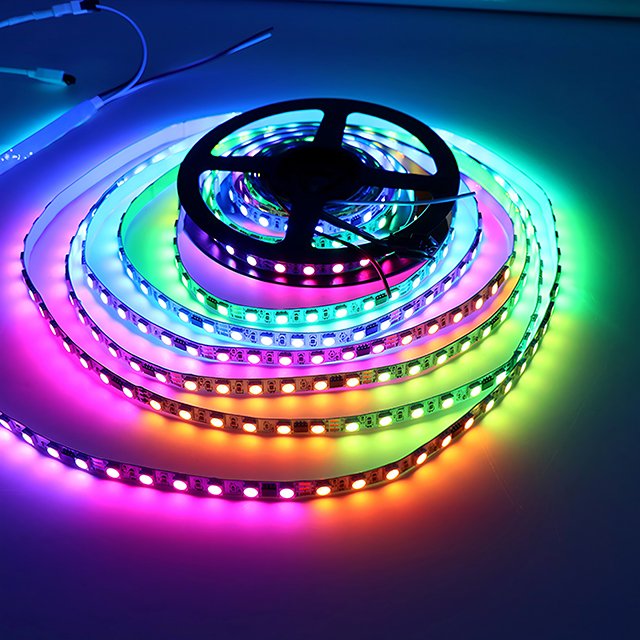 Indoor and outdoor ws2811 magic light strip low voltage 24v full color light strip water led programming soft light strip