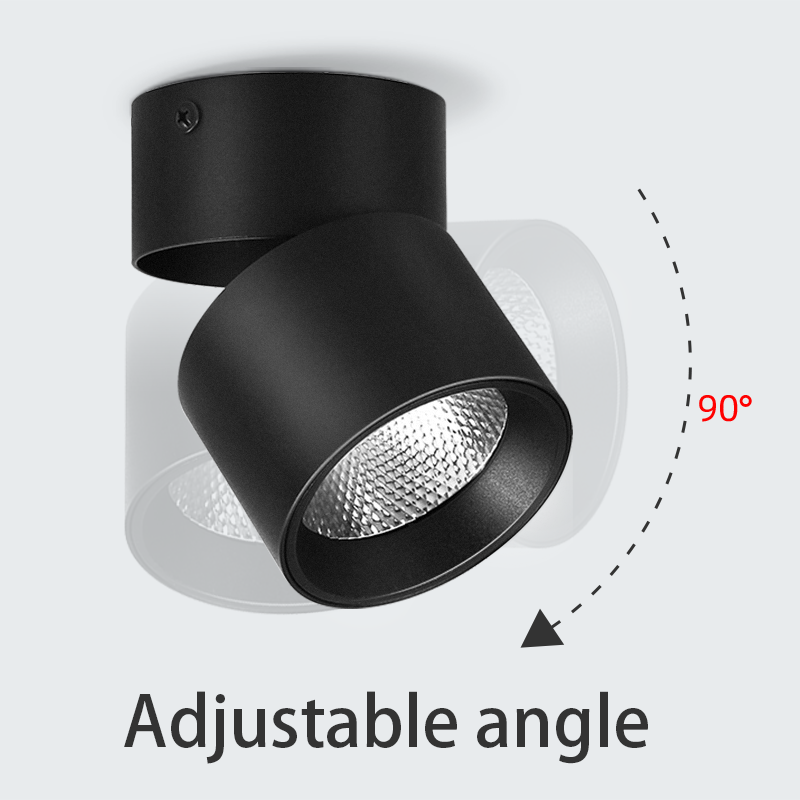 CANMEIJIA Surface mounted round indoor down light,adjustable led spotlights/led spot light/spot light/led spotlights