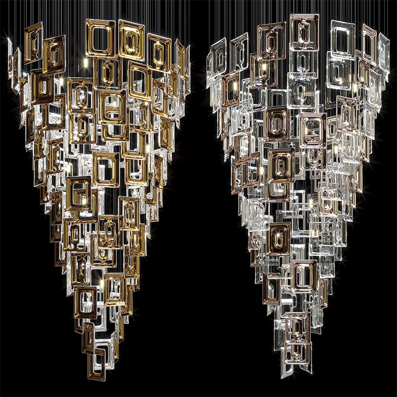 Longree Ceiling Mounted Led Stair Spiral Crystal Chandelier High Ceiling Pendant Light Staircase Chandelier