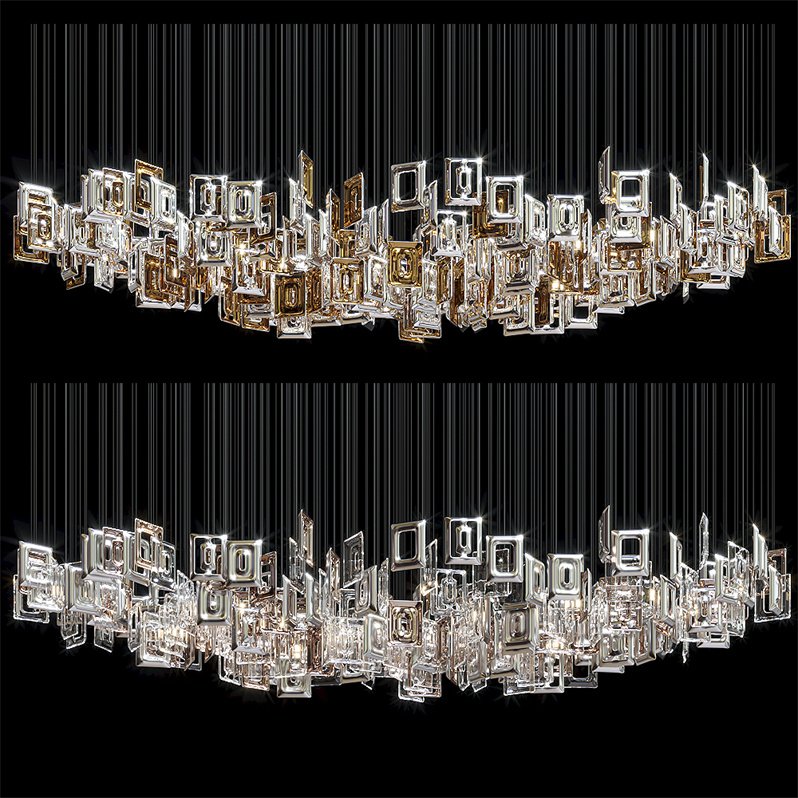 Longree Ceiling Mounted Led Stair Spiral Crystal Chandelier High Ceiling Pendant Light Staircase Chandelier