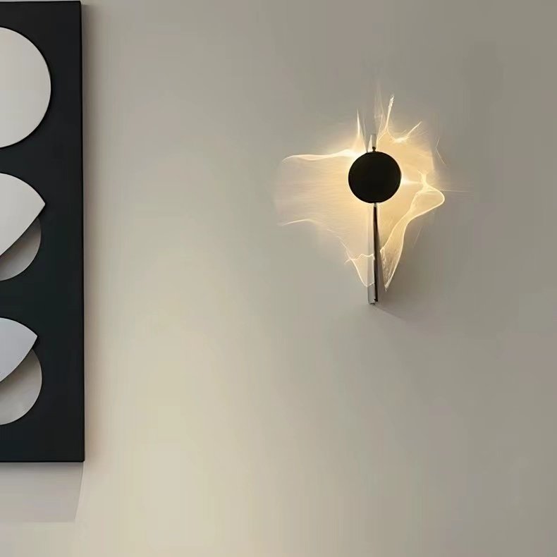 Lumind Italian designer ceiling lights living room corrugated foyer background wall light bedroom bed aisle decor wall lamp