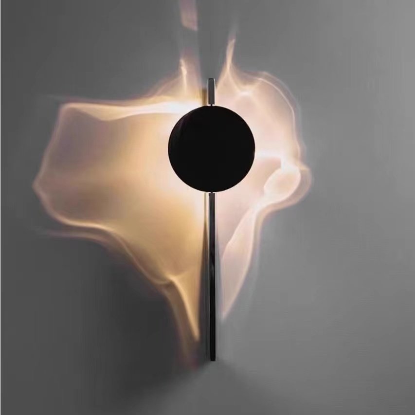 Lumind Italian designer ceiling lights living room corrugated foyer background wall light bedroom bed aisle decor wall lamp