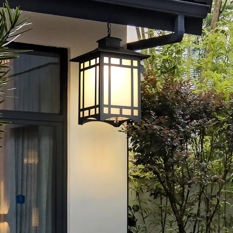 Modern And Minimalist Outdoor Aluminum Alloy small chandelier,Waterproof Garden Chandelier,Hanging Feature Ceiling Light