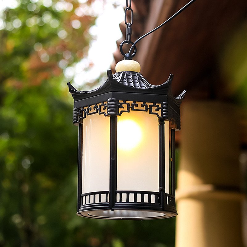 Modern And Minimalist Outdoor Aluminum Alloy small chandelier,Waterproof Garden Chandelier,Hanging Feature Ceiling Light