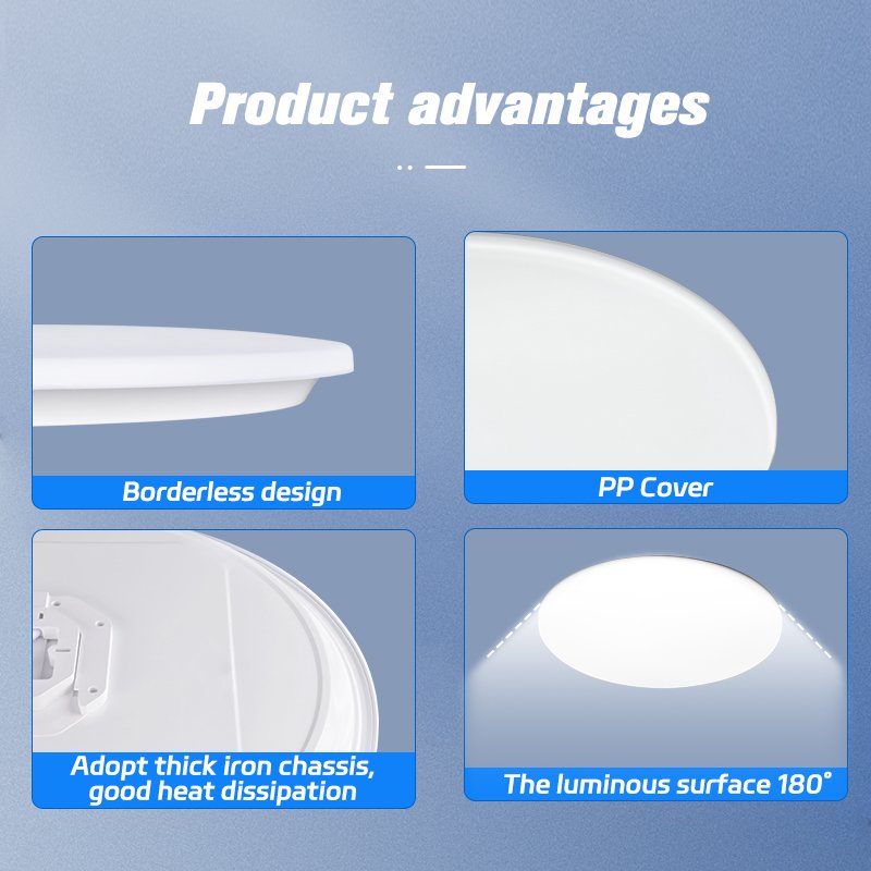 Ultra-Thin Round white 30W 54W 96W round led ceiling lamps Stairwell Toilet Outdoor
