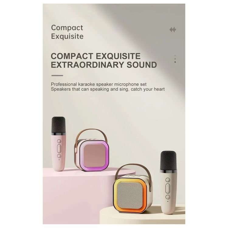 High quality and durable New model Wireless Microphones Speaker Mini Karaoke Speaker for kid