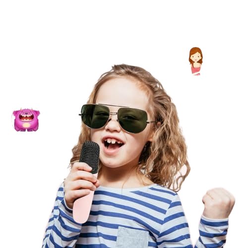 Portable Karaoke Machine with RGB LED Lighting Kids Birthday Gift Christmas Stocking Filler Microphone for Parties