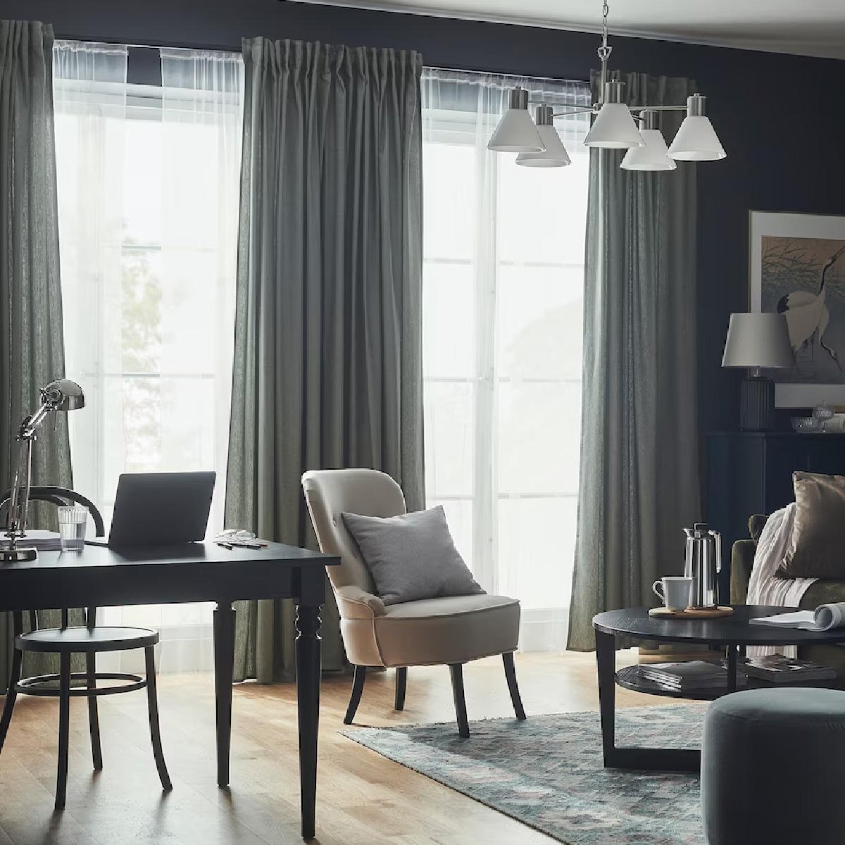 Hot Sale New Arrival Curtains For The Living Room / Premium Quality Soft Fabric Custom Made Plain Curtains