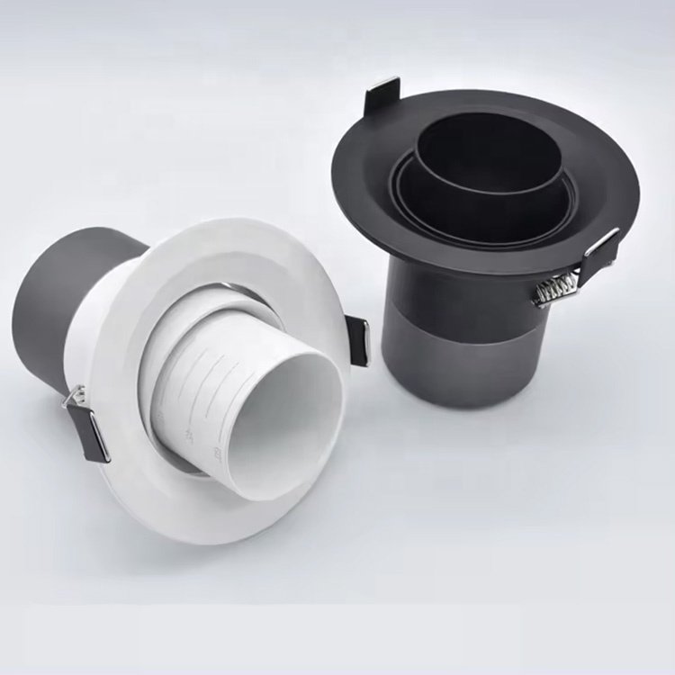Pull Down Retractable Ceiling Recessed COB focus Downlight Aluminum Anti Glare Led Spotlights Adjustable Recessed Lighting