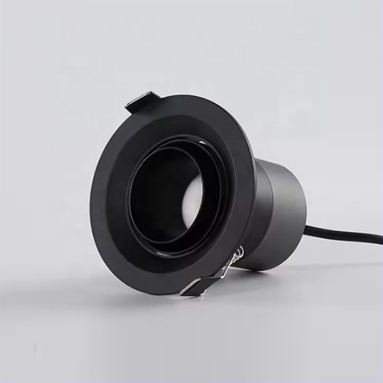 Pull Down Retractable Ceiling Recessed COB focus Downlight Aluminum Anti Glare Led Spotlights Adjustable Recessed Lighting