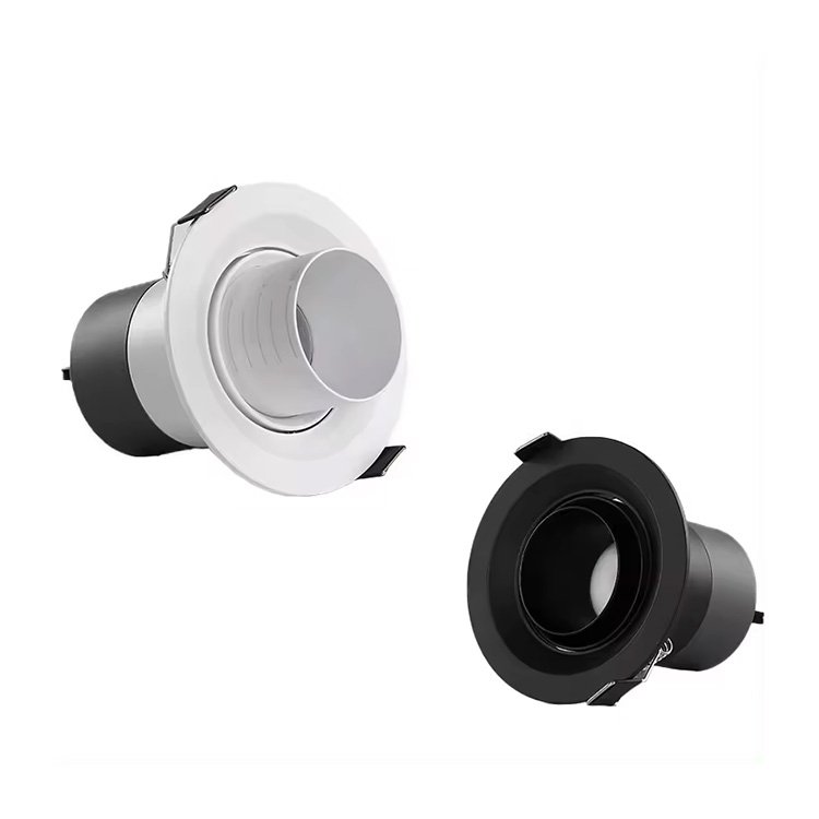 Pull Down Retractable Ceiling Recessed COB focus Downlight Aluminum Anti Glare Led Spotlights Adjustable Recessed Lighting