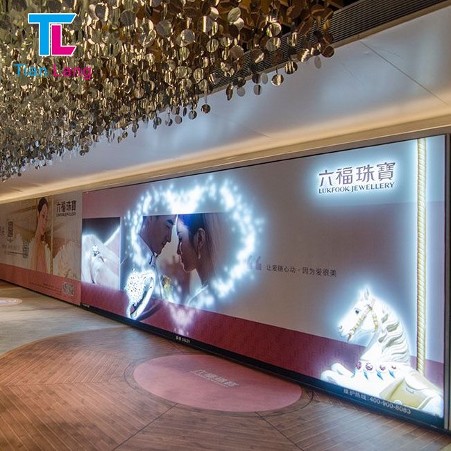 Programmable Panel Advertising Dynamic Light Box Hanging Frame LED Light Box Suitable for Cinema Store Restaurant Exhibition