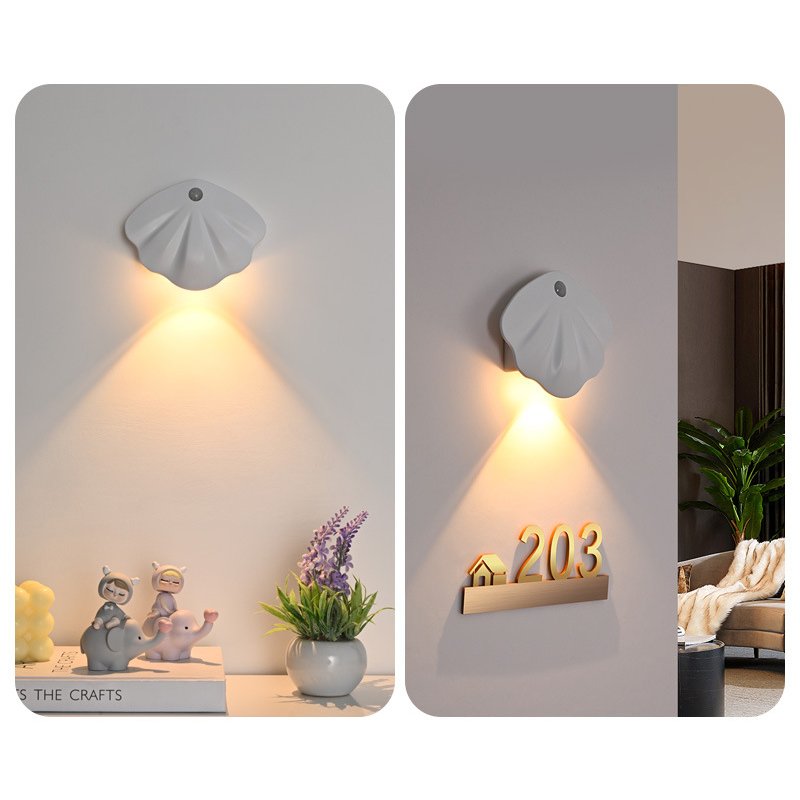 Creative Background Decorative Lights New Outdoor Staircase Lights Rechargeable Induction Wall Lights