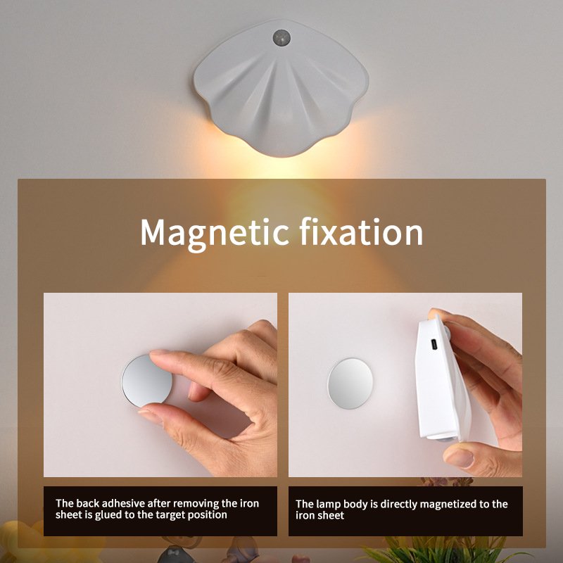 Creative Background Decorative Lights New Outdoor Staircase Lights Rechargeable Induction Wall Lights