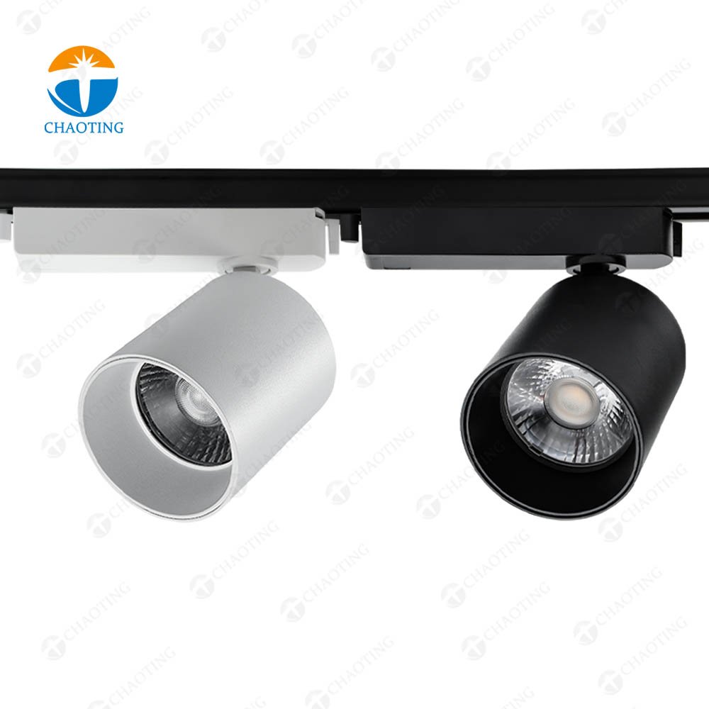 Hot Sale Indoor Outdoor Led Light With Track Led Track Spot Light Surface Mounted Black Gold 12W 20W 30W 40W Cob Led Track Light