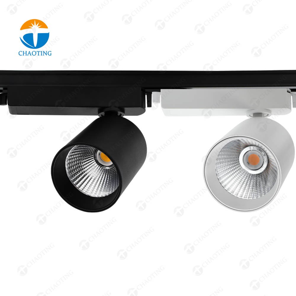 Hot Sale Indoor Outdoor Led Light With Track Led Track Spot Light Surface Mounted Black Gold 12W 20W 30W 40W Cob Led Track Light