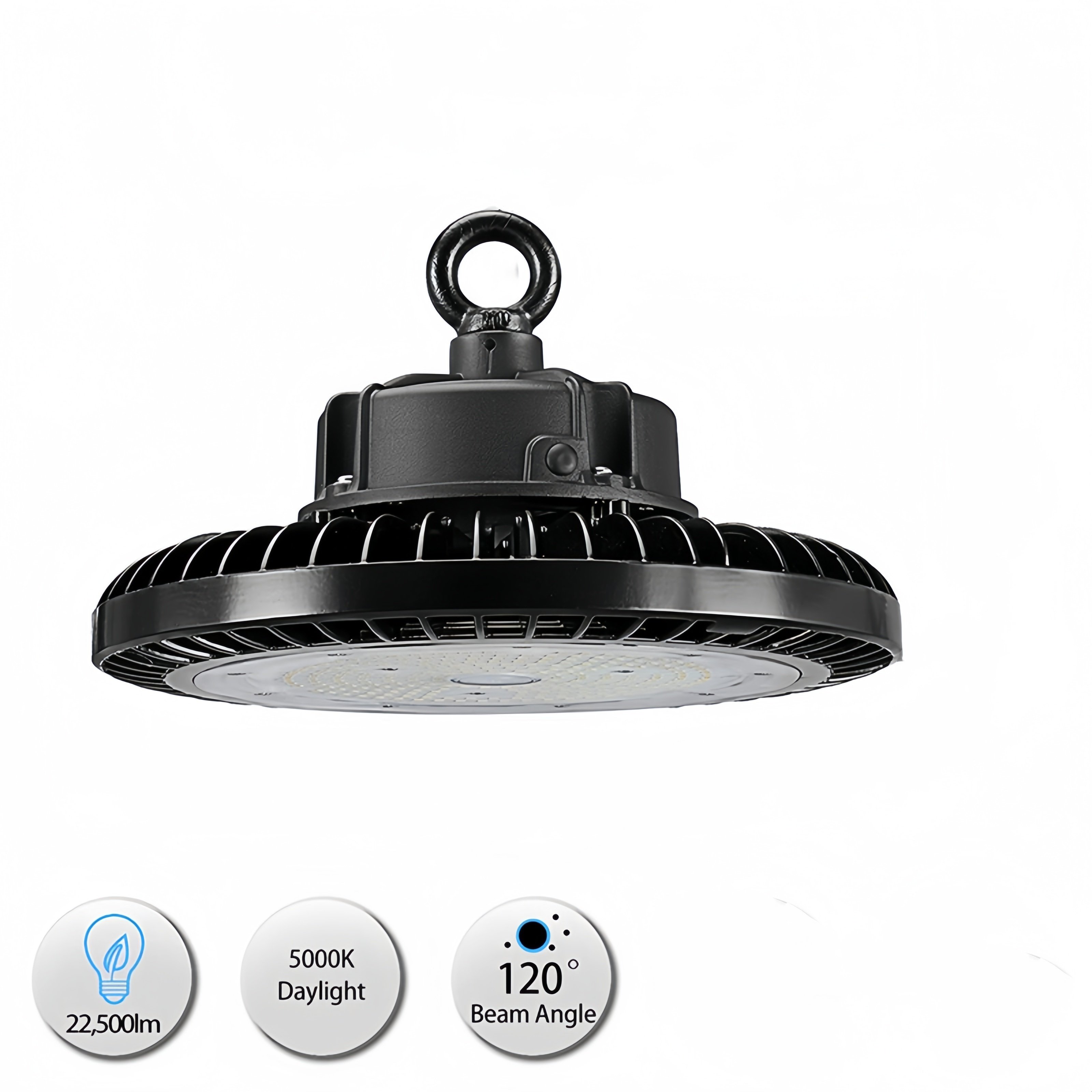 Modern UFO LED Light Industrial 6500K Color AC 220V HighBay Ceiling Light Factory Warehouse Home Workshop Outdoor Aluminum IP65