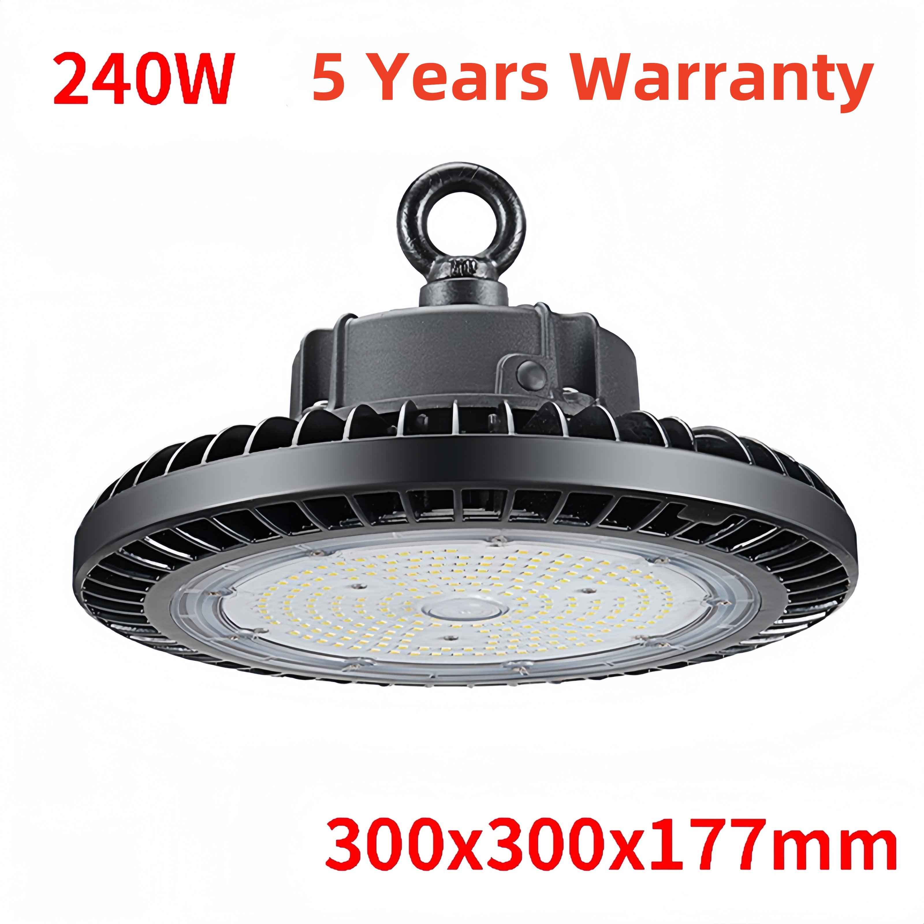Modern UFO LED Light Industrial 6500K Color AC 220V HighBay Ceiling Light Factory Warehouse Home Workshop Outdoor Aluminum IP65