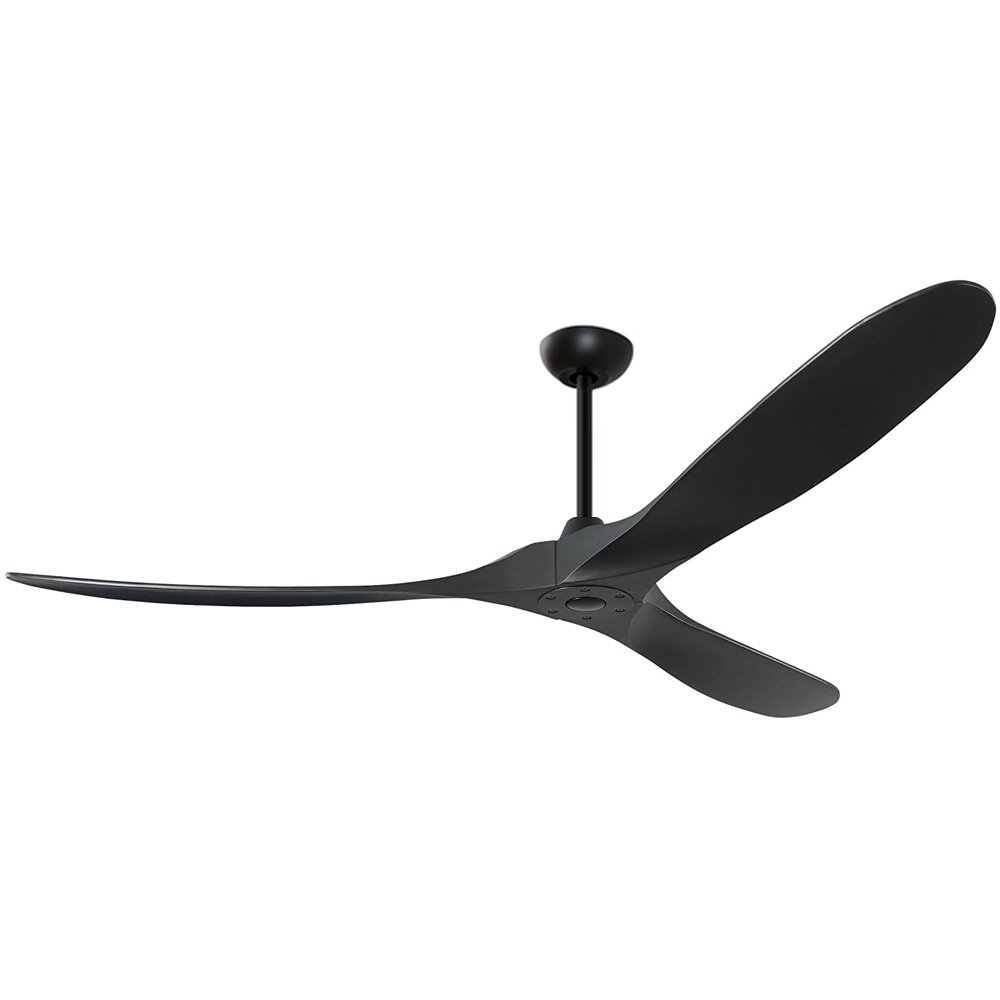 Modern Outdoor Patio Nice Airflow Remote Wall Control Available 70 inch large Real Wooden Blade Ceiling Fan Without Light
