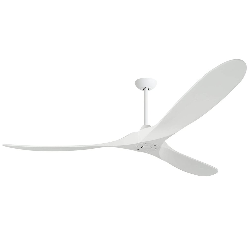 Modern Outdoor Patio Nice Airflow Remote Wall Control Available 70 inch large Real Wooden Blade Ceiling Fan Without Light