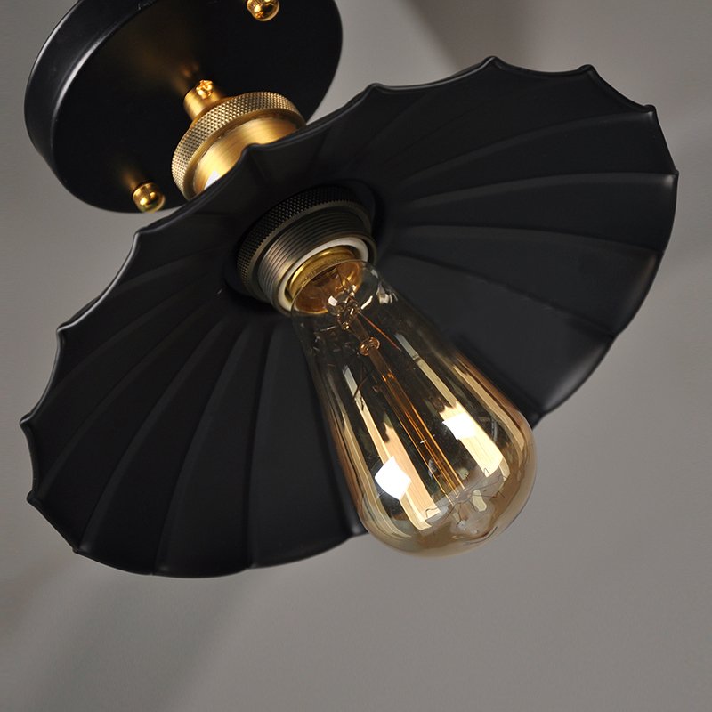 E27 E26 25cm Diameter 110V 220V Ceiling Light Lamp Base Vintage Ceiling Lamp fixture retro kitchen Edison simple lamp shades