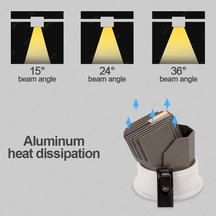 Commercial Modern Anti-Glare Spotlight Cob Embedded Downlight Living Room Without Main Light Led Ceiling Down Light