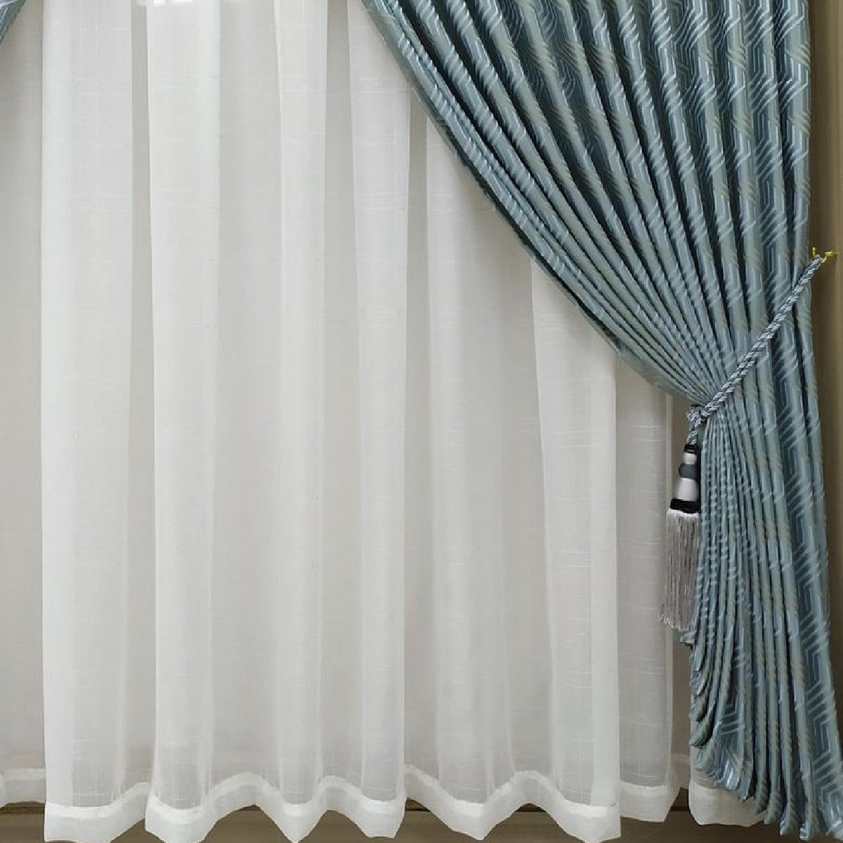 Manufacturers Wholesale Door Curtain 2024 New Design Curtain Hand-Woven Style Embossing Printed Curtains