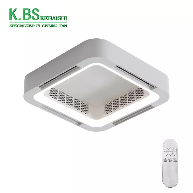 Simple Design Bladeless Ceiling Lamp Intelligent Remote Control APP Control LED Chandelier Ceiling Fan With Light