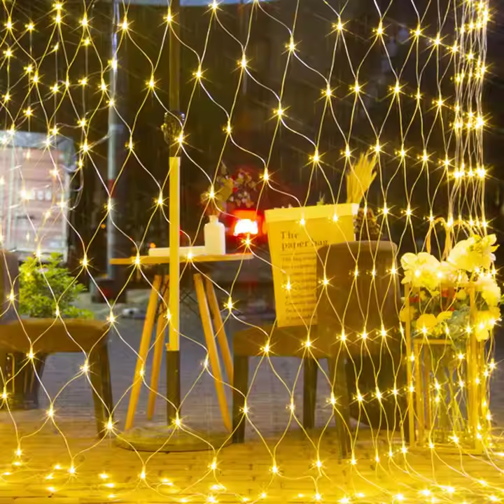 Hot Sale Outdoor Waterproof PVC LED Net Light For In/Outdoor Decoration Light Customized String Light