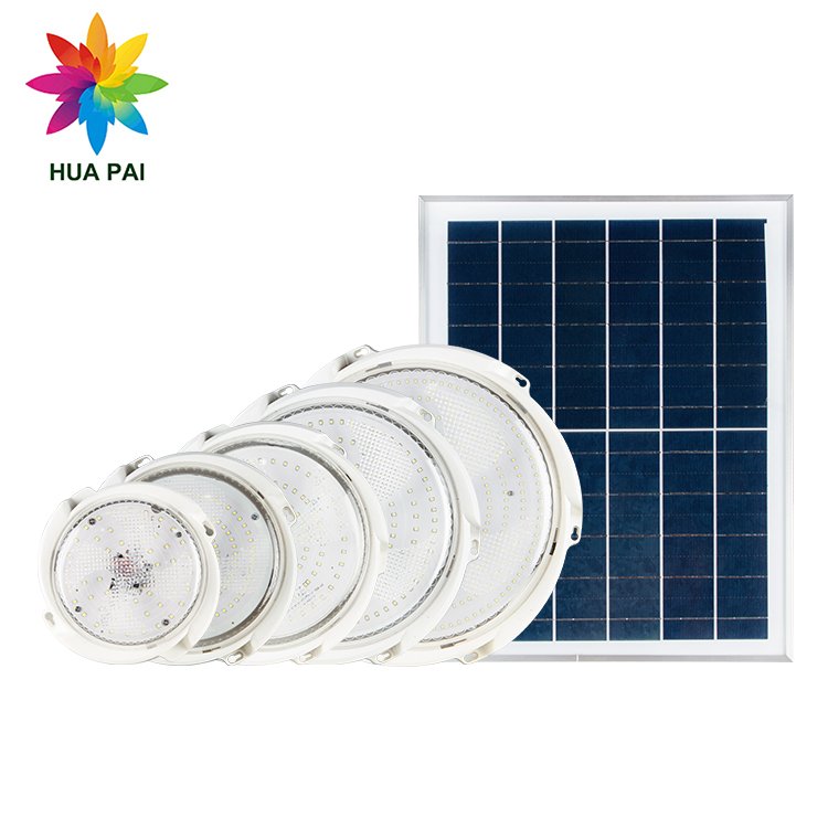 HUAPAI Commercial Garden Yard Lawn Indoor 40w 60w 100w 200w 300w LED Solar Ceiling Light Lamp