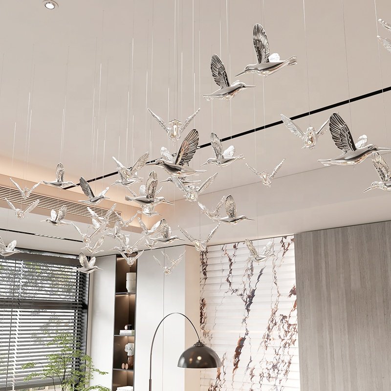 Home Decor Hotel Crystal Lighting Modern Home Chandelier Led Ceiling Hanging Nordic Modern Pendant Lights