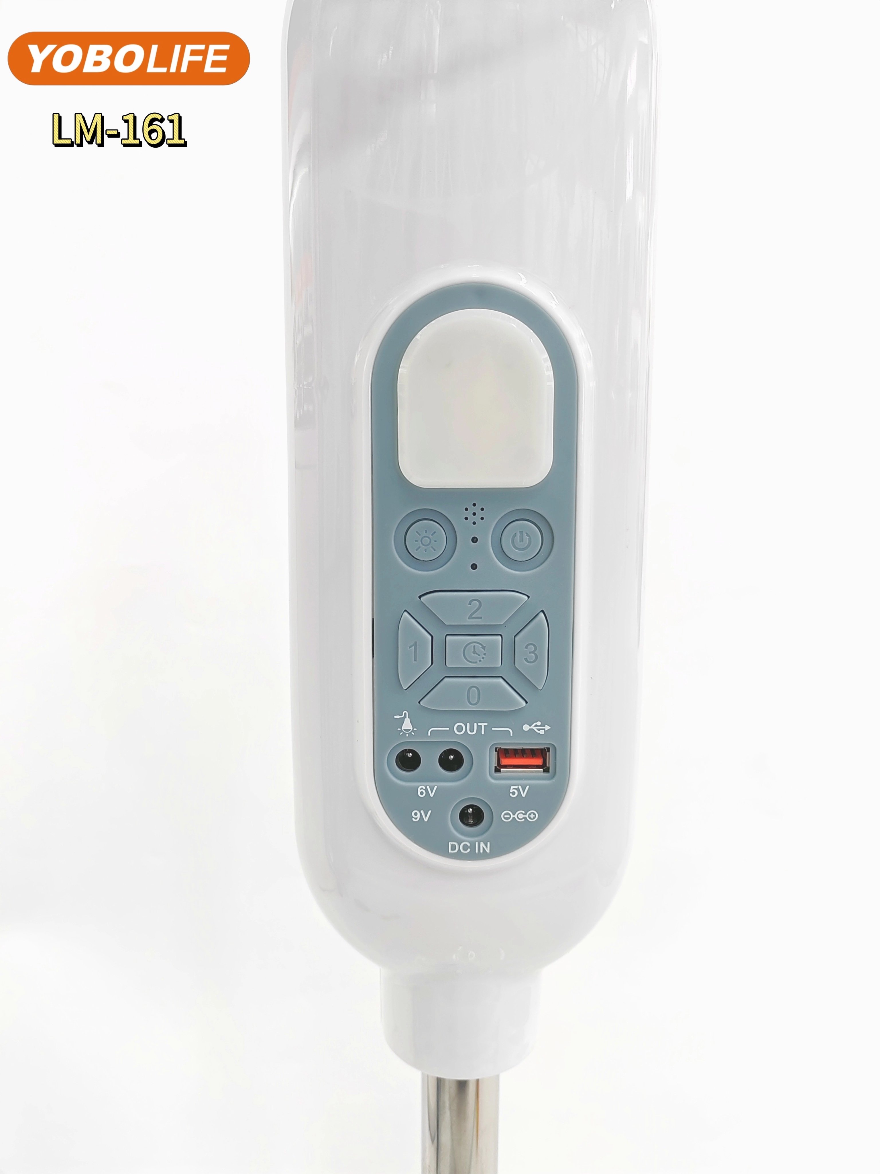 LM-161Factory price 2024 NEW 16 Inch Dc/Ac Operated Solar Remote-Control Fan with LED Light USB Output Charger For Home Outdoor