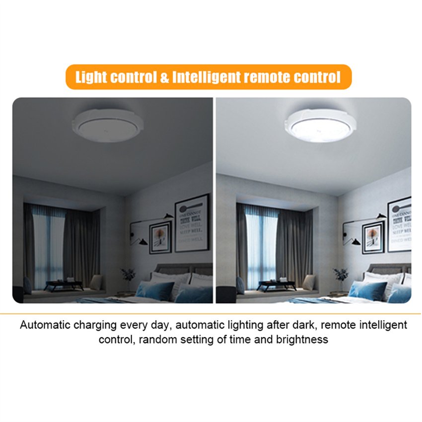 Modern lights ceiling chandelier ip66 150w three color dimming solar powered indoor lights