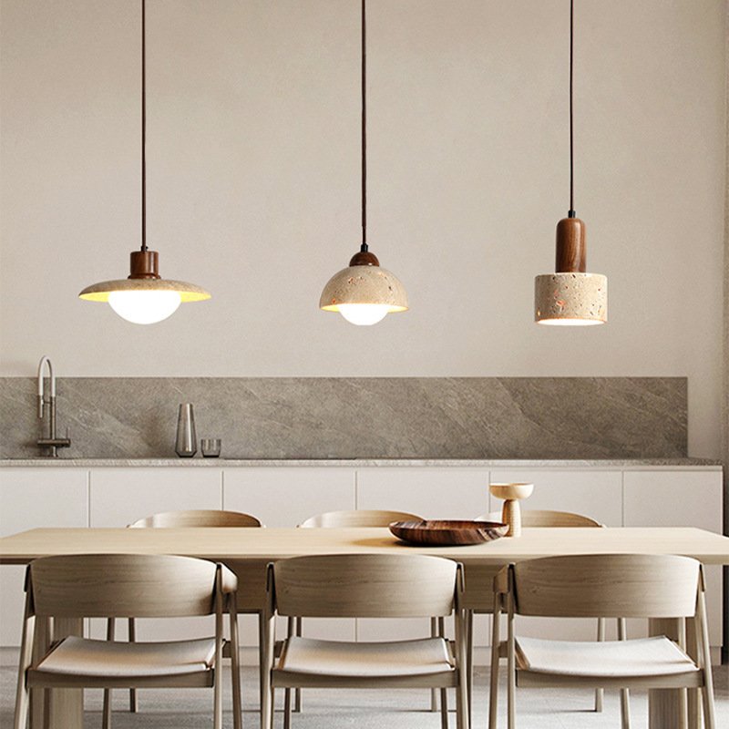 Nordic Stone Pendant Lamp Modern Natural Hanging Pendant Light For Restaurant Hotel
