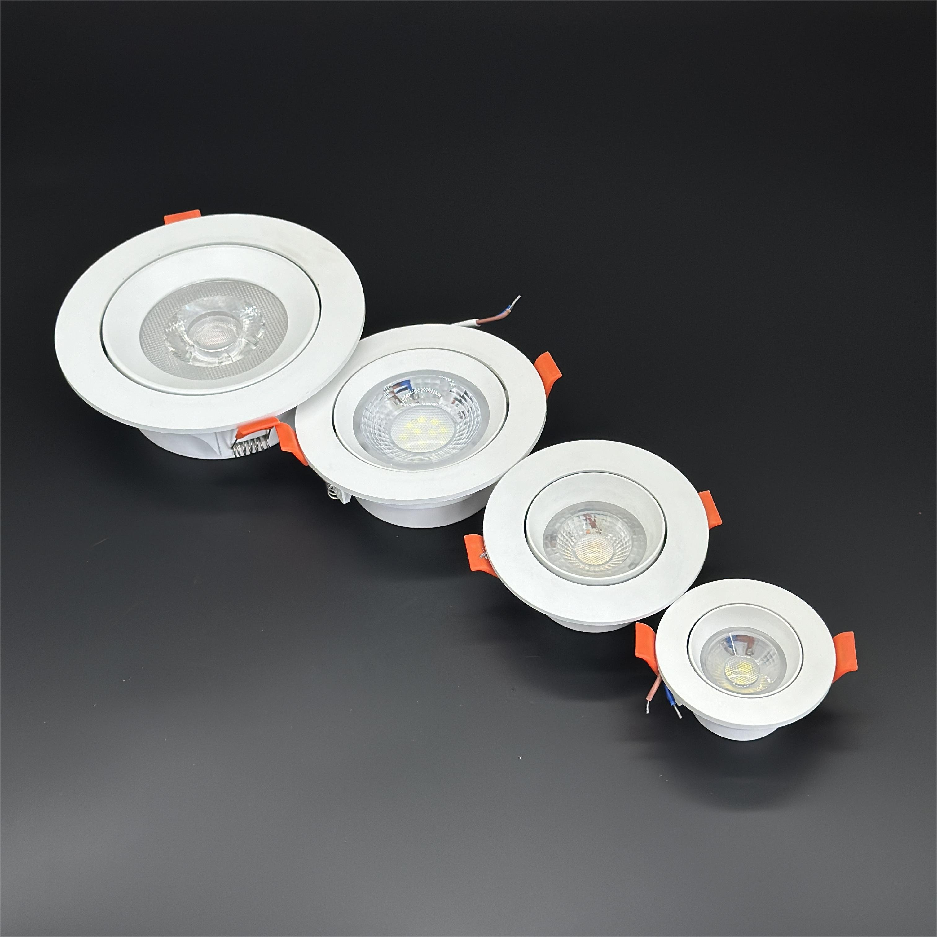 Exterior Outdoor adjustable lighting 3W 5W 7W 9W Ip20 Round concave wall hanging light Ceiling Cob Led downlight Downlight