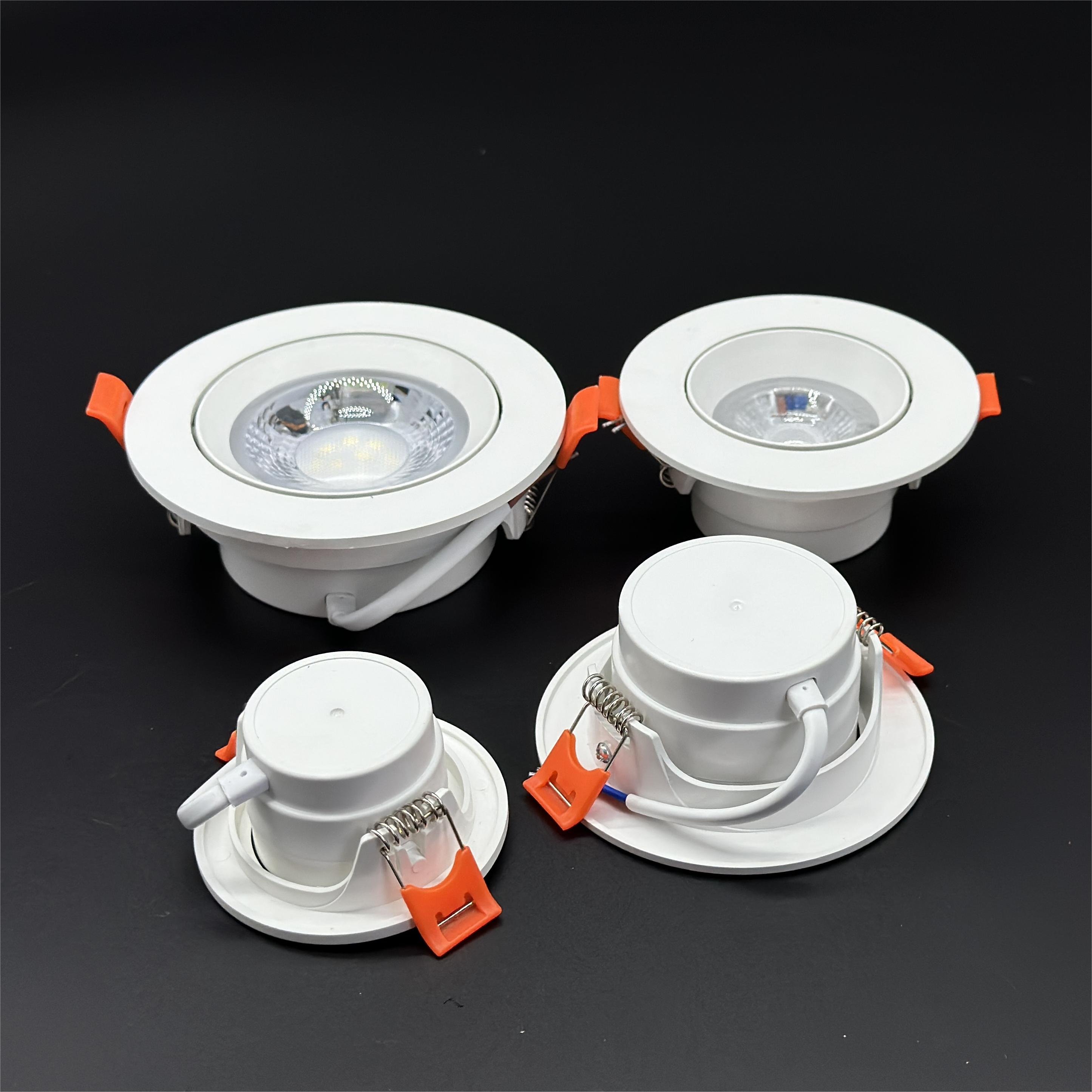 Exterior Outdoor adjustable lighting 3W 5W 7W 9W Ip20 Round concave wall hanging light Ceiling Cob Led downlight Downlight