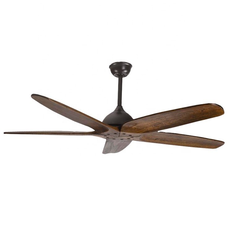 Ceiling Fan Wood Blades Factory 3 Solid Energy Saving 5 Electric Ceiling Fan with Light 50W Low Profile Remote Control