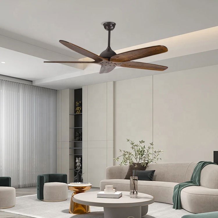 Ceiling Fan Wood Blades Factory 3 Solid Energy Saving 5 Electric Ceiling Fan with Light 50W Low Profile Remote Control