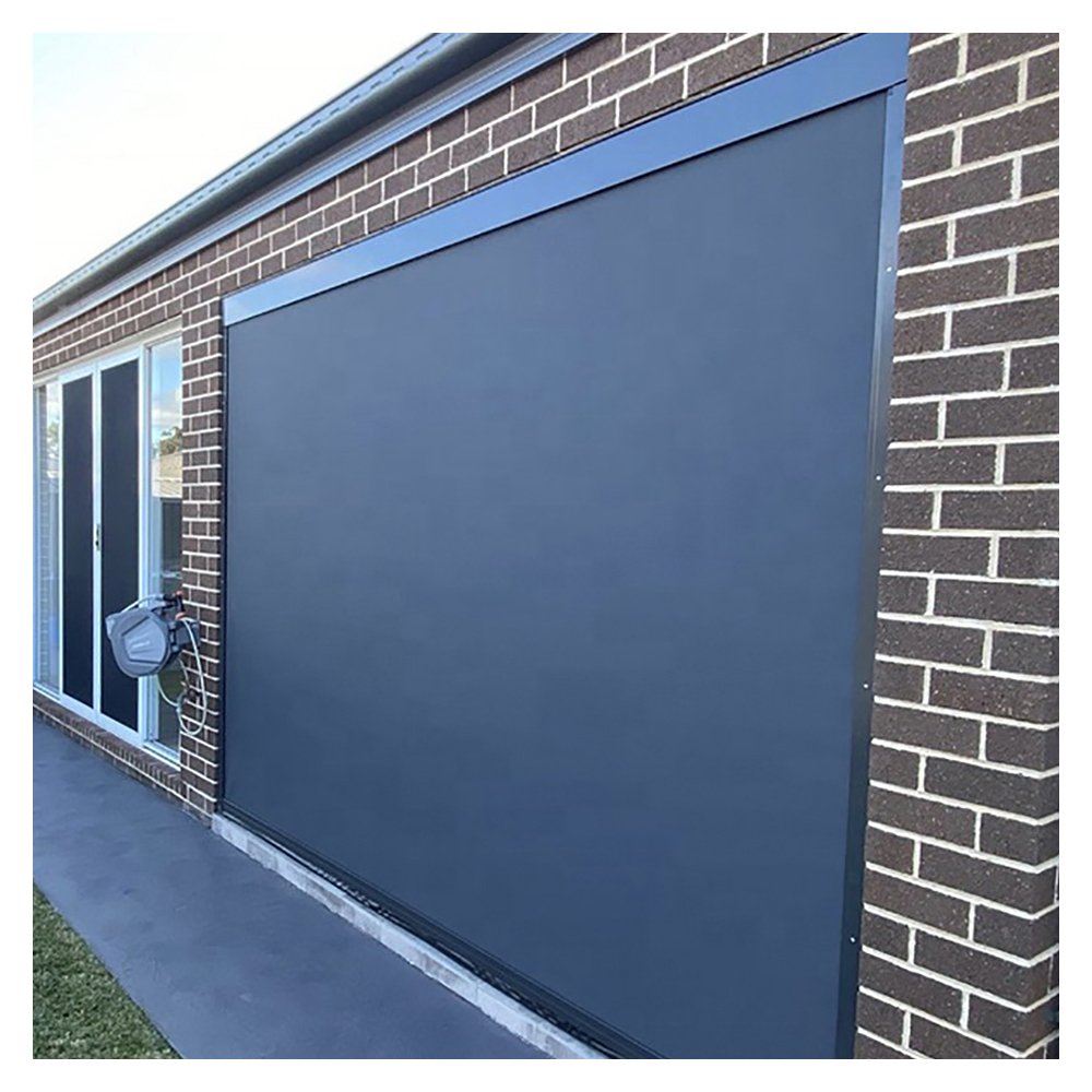 Outdoor smart zip window blinds automatic wind proof screen outdoor waterproof blinds shades