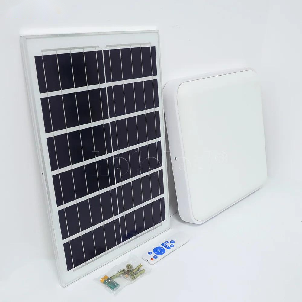 High-Power Solar LED Ceiling Light Indoor Outdoor Use Living Room Corridor Balcony Bedroom IP65 UL Certified ABS ROHS Certified