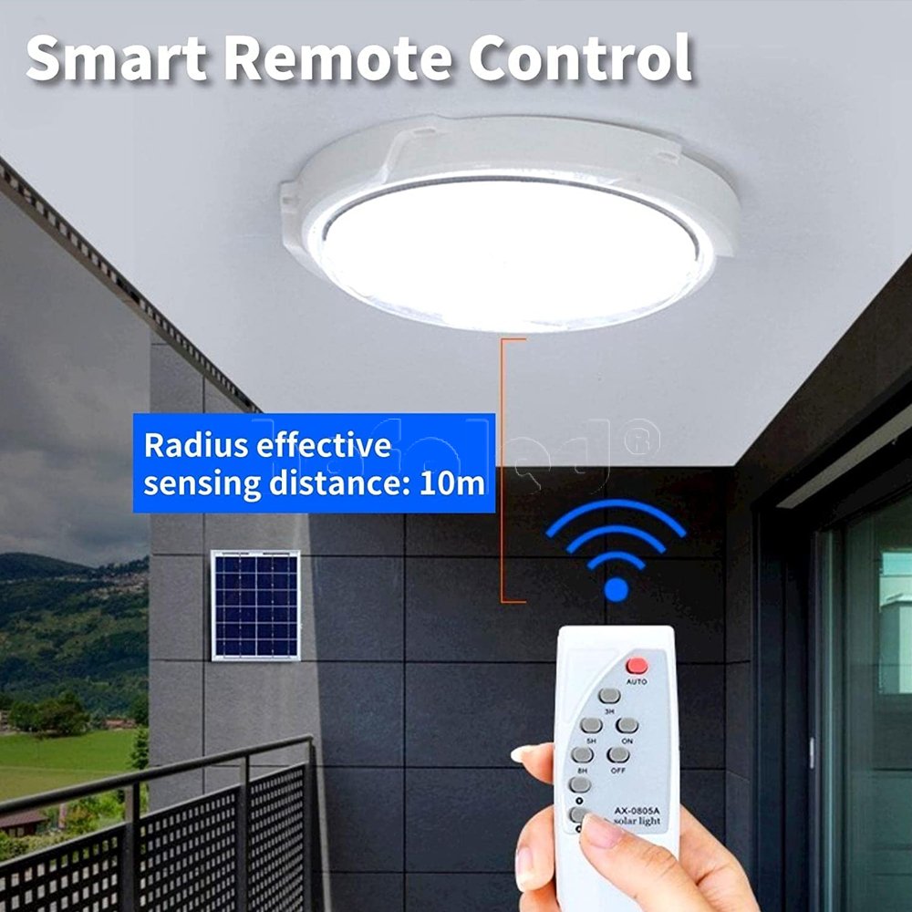 Hotsale Led Solar Light Outdoor Waterproof IP65 Hofoled Solar Powered Remote Control Indoor Solar Ceiling Light Living Room Home