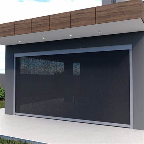 Auto Motorized Big Window Blinds Outdoor Zipper Roller Blinds with Remote Control