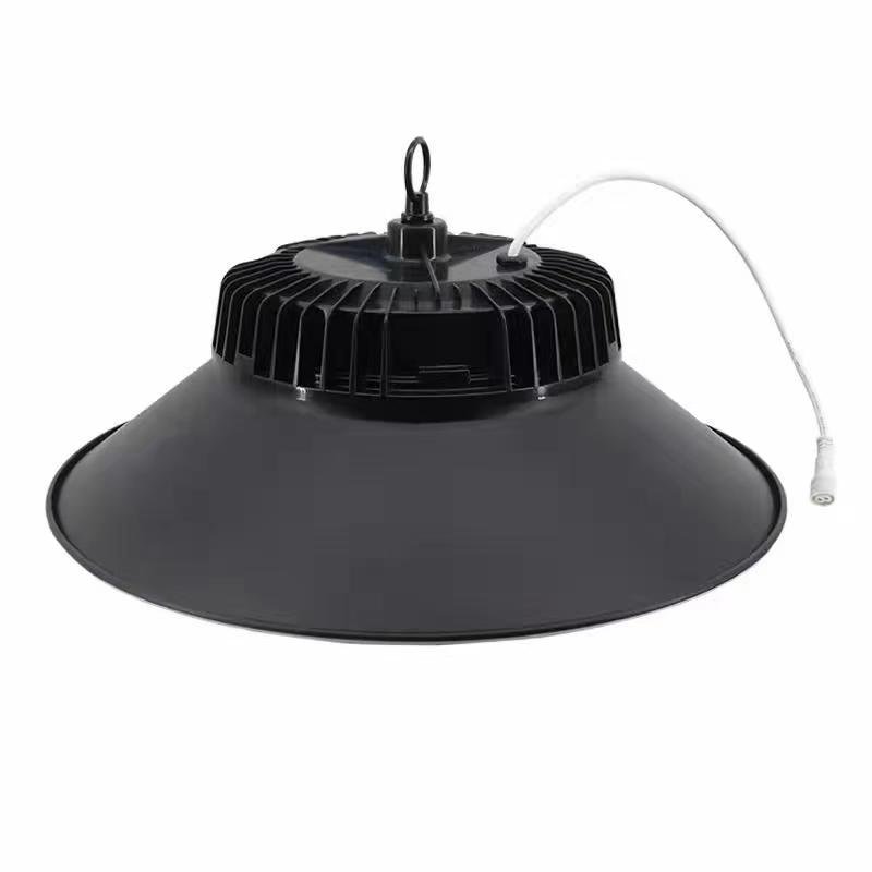 Outdoor garden solar ceiling light new design power battery large capacity super standby 100W 150W IP65 solar high bay light
