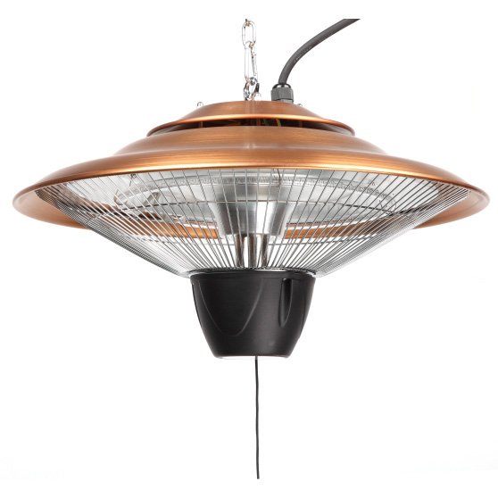 Ceiling Hanging Electric Halogen Garden Outdoor Patio Heater (1500W, Copper) /warm garden