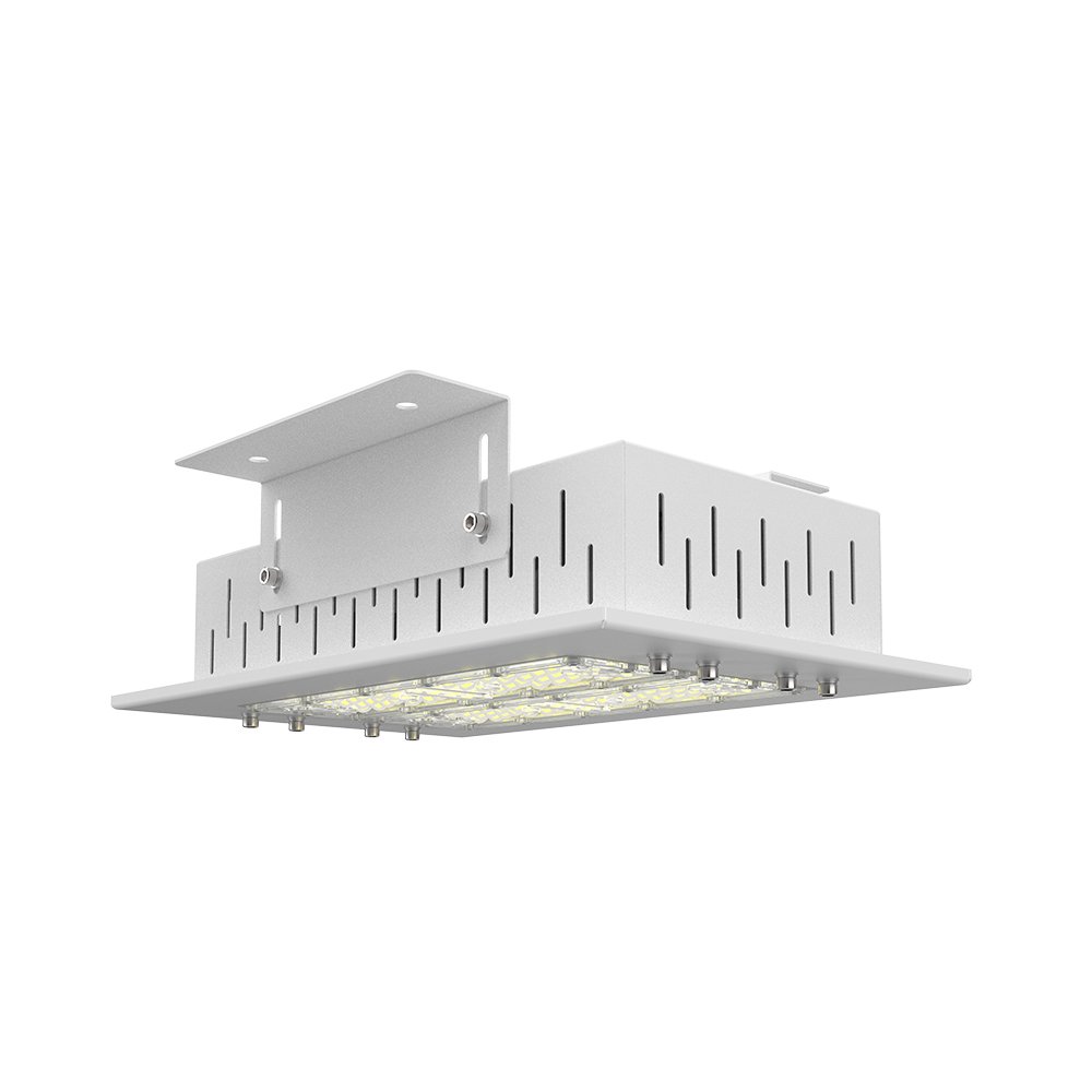 New Design Interior Ceiling 100W 150W 200W Square Indoor Recessed Surface Mount Led Gas Canopy Lights with SOSEN Meanwell Driver