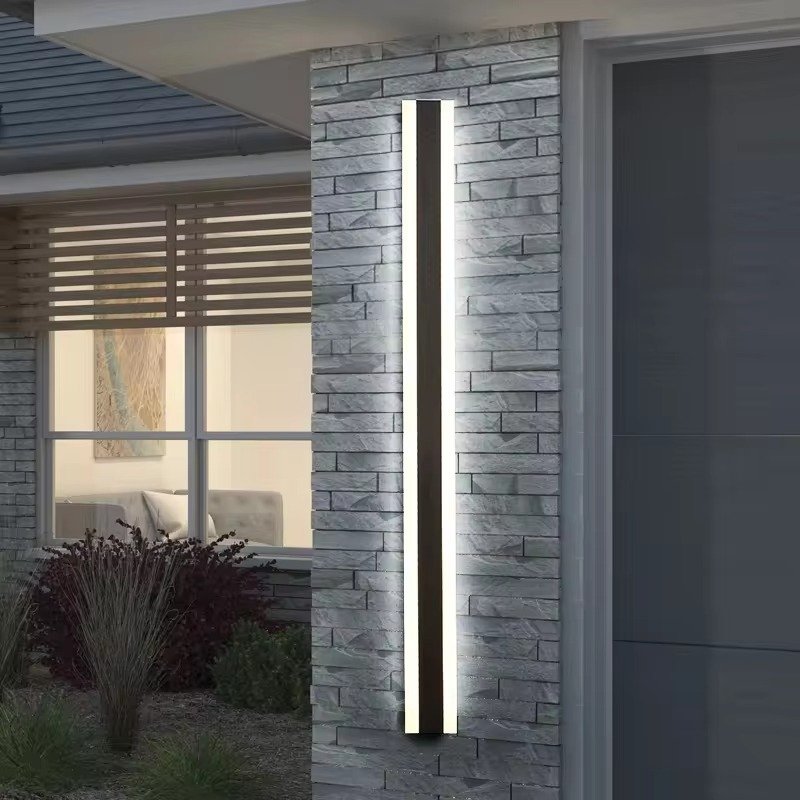 Outdoor wall lamp waterproof strip LED wall lamp outdoor outdoor RGBWW modern linear RGB wall lamp