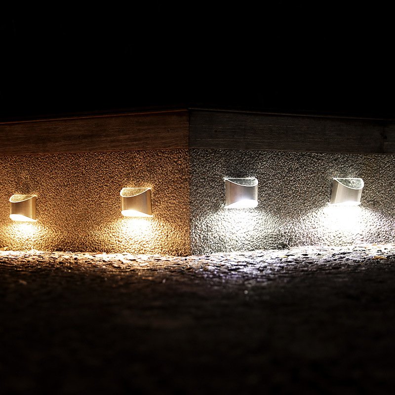 6LED Solar Powered Wall Lights Outdoor Garden Security Lamp Super Bright LED Waterproof Lamp Patio Fence Pathway Driveway House
