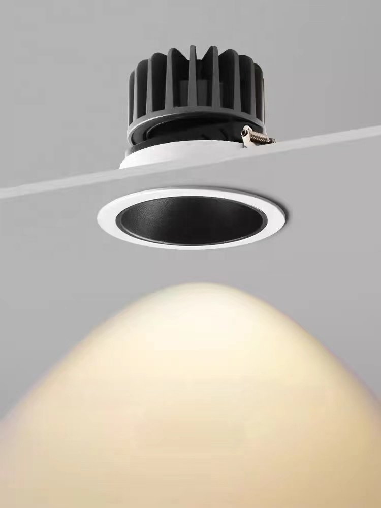 LDSUN Trimless Spotlight Home Hotel Mini Wall Washer Adjustable Cob Track Light Led Downlights