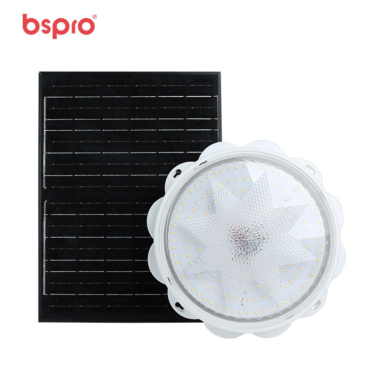 Waterproof Ip65 Outdoor Garden Indoor 200W Surface Mounted Intelligent Solar LED Ceiling Light With Remote Control
